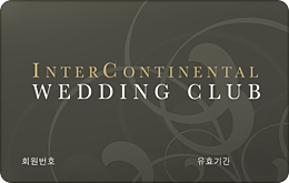 INTERCONTINENTAL WEDDING CLUB CARD